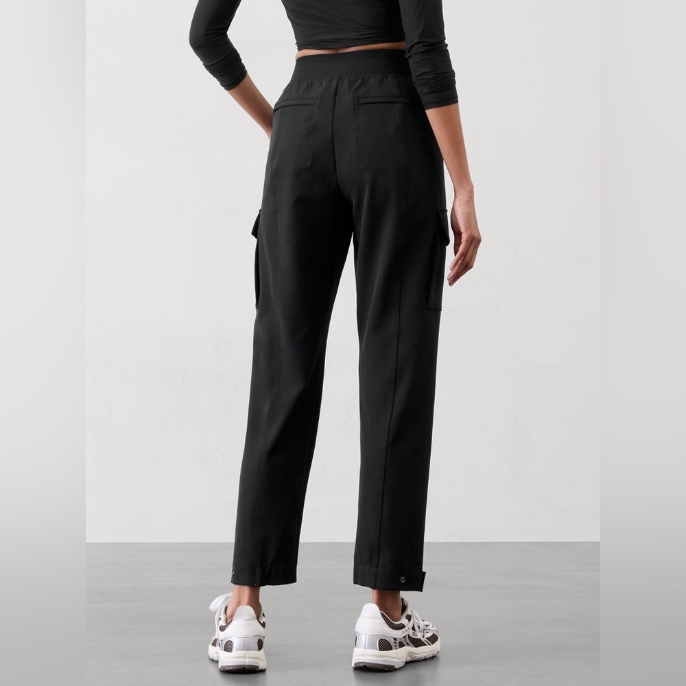 Athleta ENDLESS HIGH RISE CARGO PANT Black 8 - Picture 2 of 7